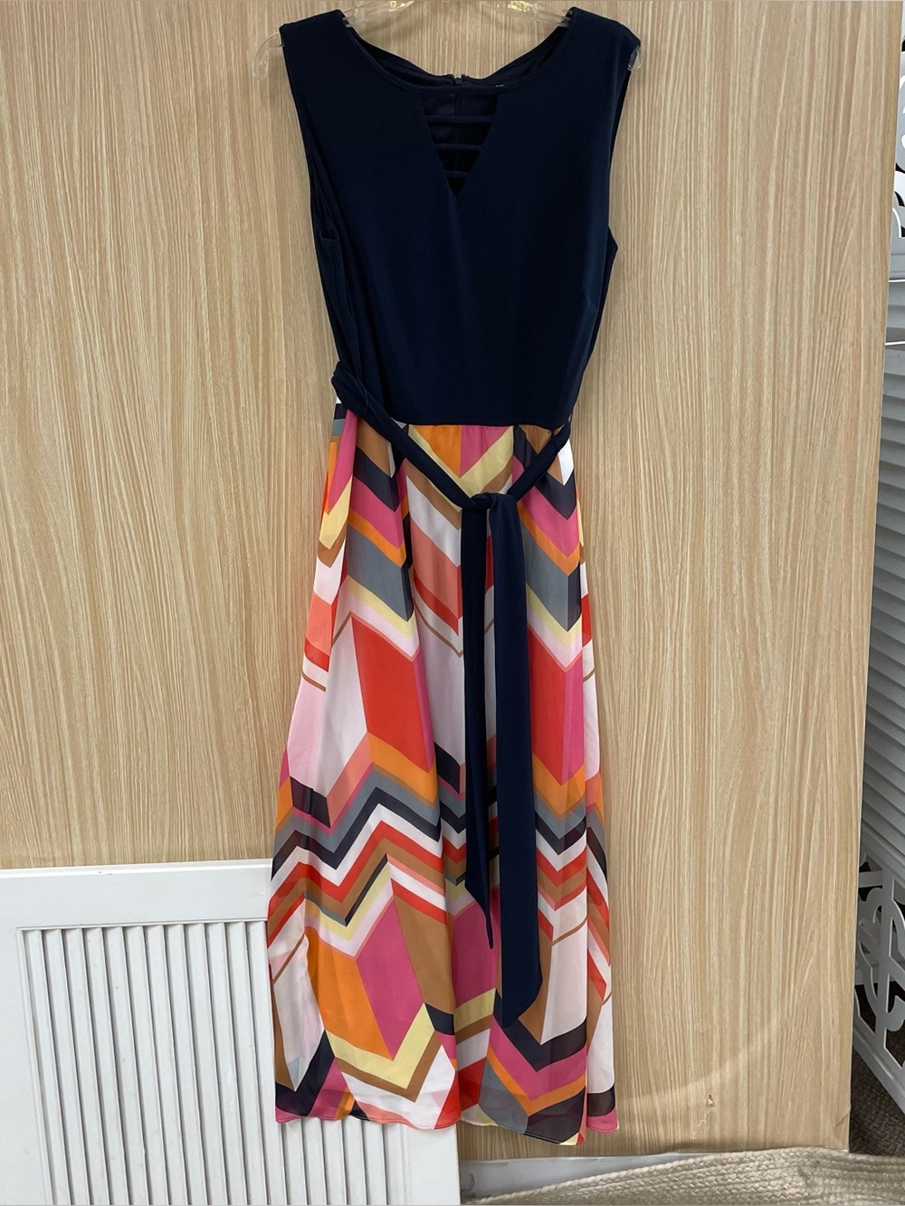 NWT Roz & Ali Navy Dress Size 14